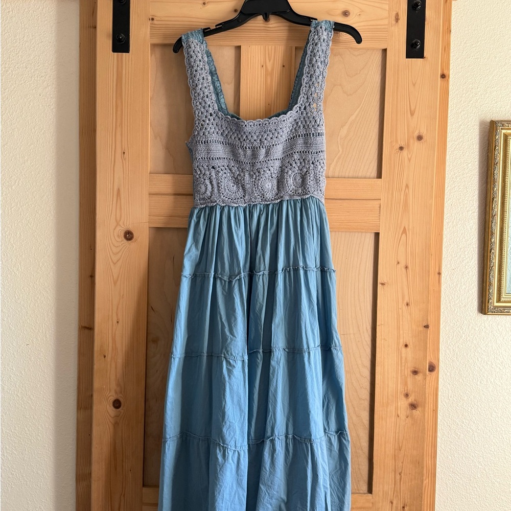 Elegant Blue Women's Dress